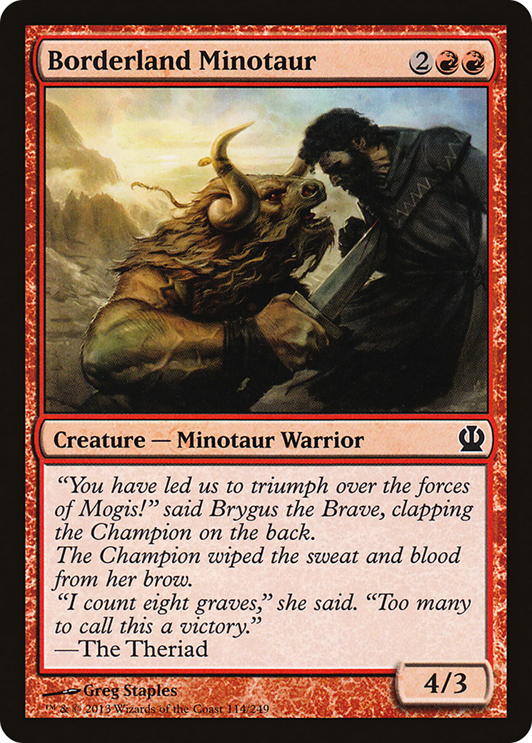 Borderland Minotaur (THS-114) Foil