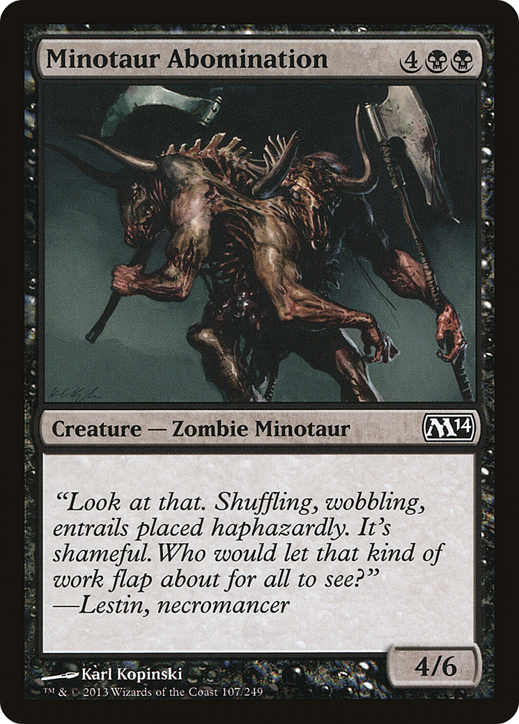 Minotaur Abomination (M14-107) Foil