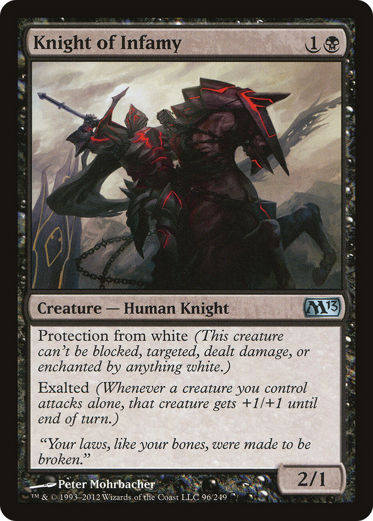 Knight of Infamy (M13-096) Foil