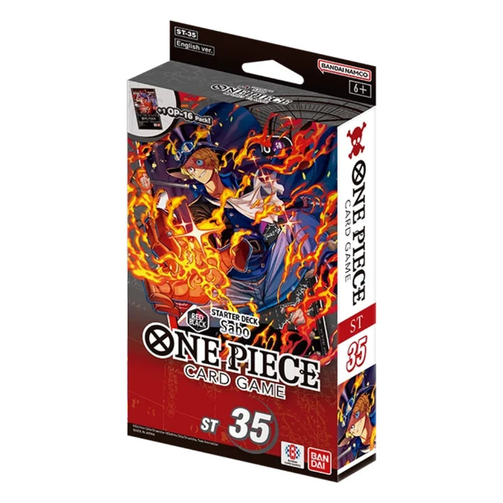 One Piece Card Game - Starter Deck - ST35 RED/BLACK Sabo
