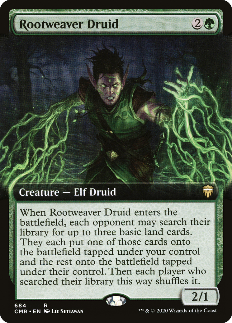 Rootweaver Druid (Extended Art) (CMR-684) Foil
