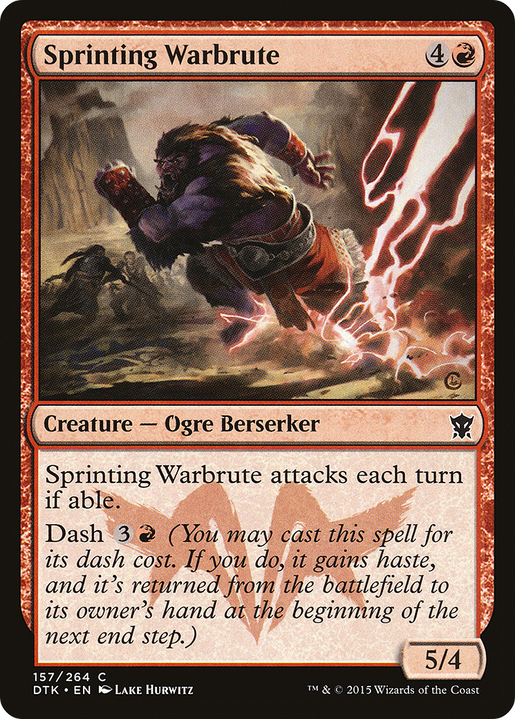 Sprinting Warbrute (DTK-157) Foil