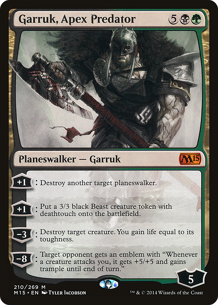 Garruk, Apex Predator (M15-210) Foil