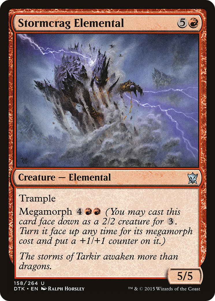Stormcrag Elemental (DTK-158) Foil