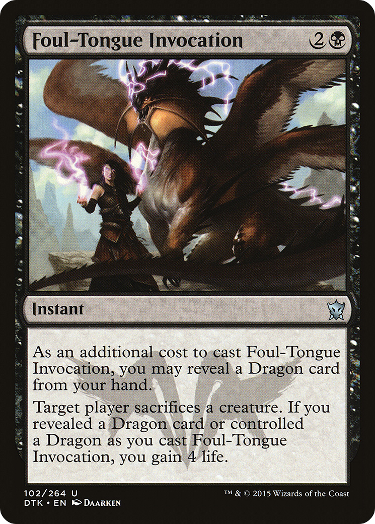 Foul-Tongue Invocation (DTK-102)