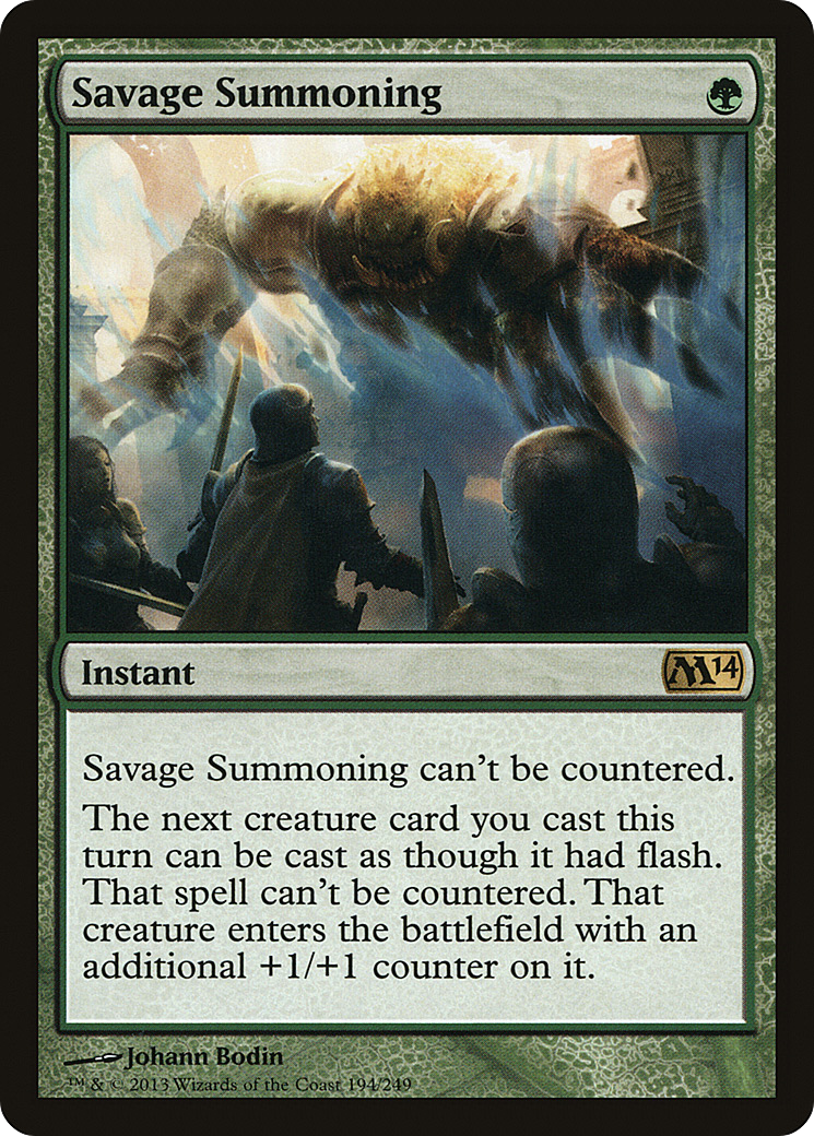 Savage Summoning (M14-194)