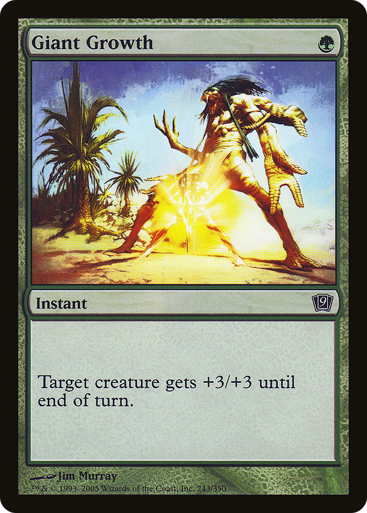Giant Growth (9ED-243) Foil