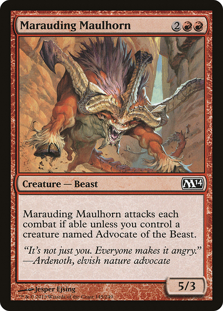 Marauding Maulhorn (M14-145) Foil
