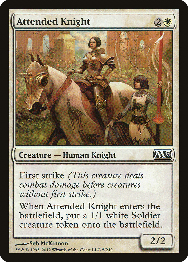 Attended Knight (M13-005) Foil