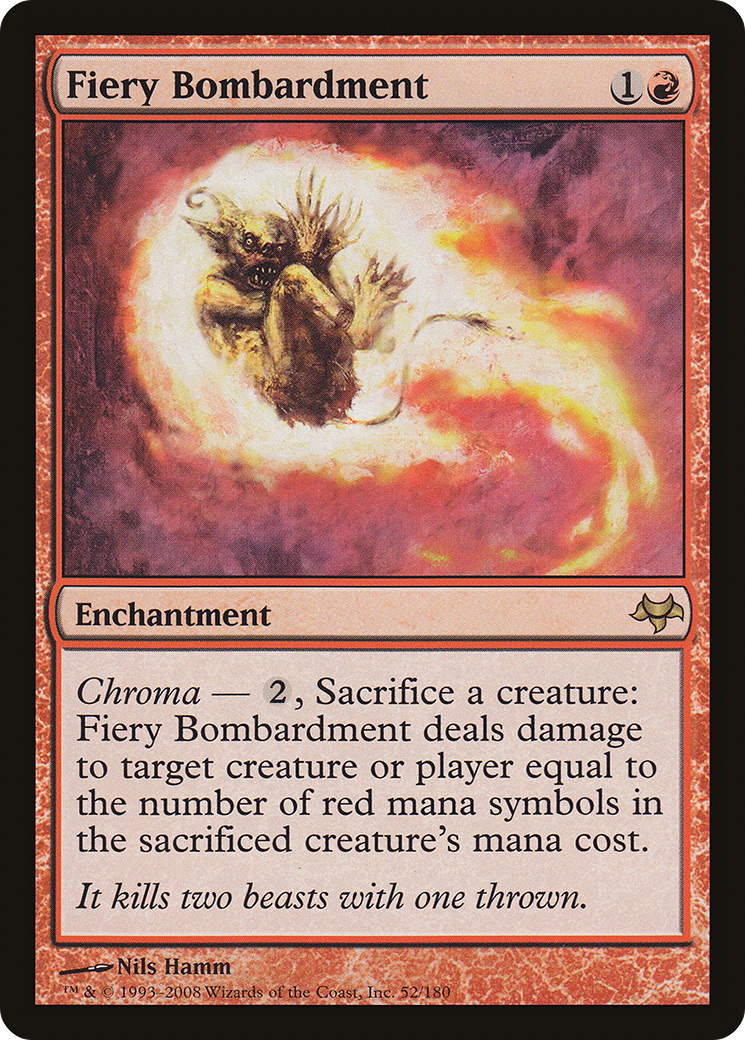 Fiery Bombardment (EVE-052) Foil