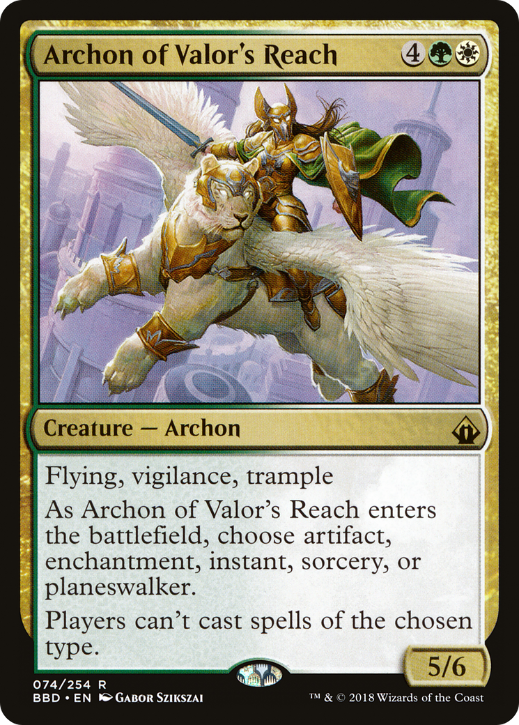 Archon of Valor's Reach (BBD-074) Foil