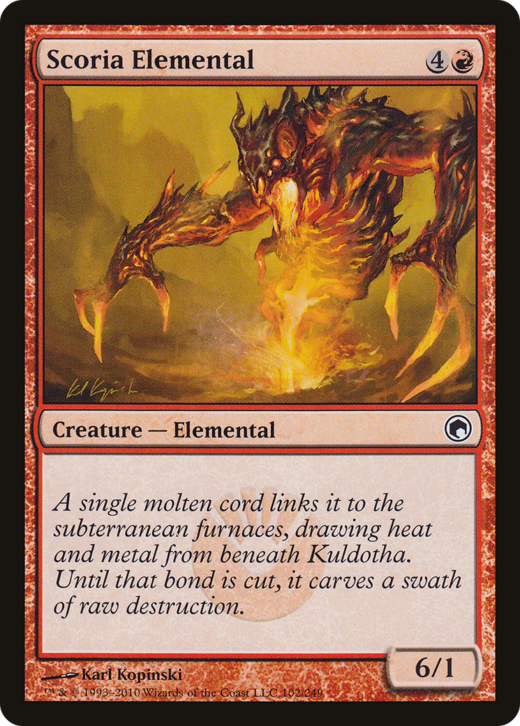 Scoria Elemental (SOM-102) Foil