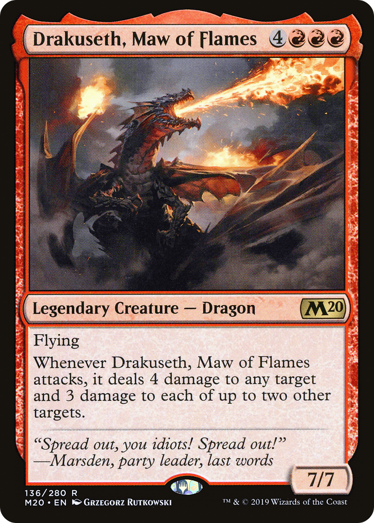 Drakuseth, Maw of Flames (M20-136) Foil