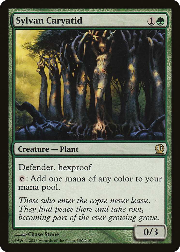 Sylvan Caryatid (THS-180) Foil