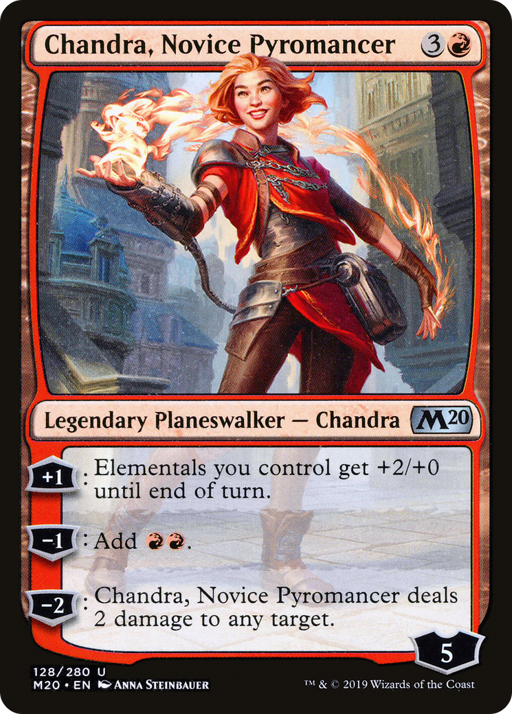 Chandra, Novice Pyromancer (M20-128) Foil