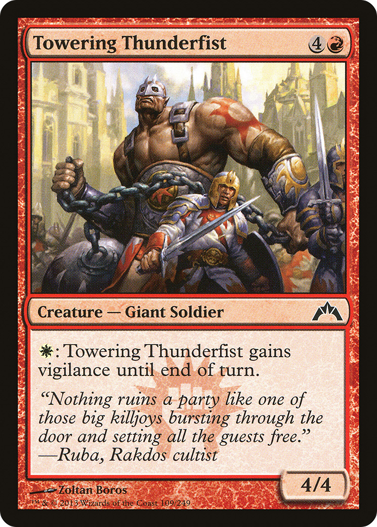 Towering Thunderfist (GTC-109) Foil
