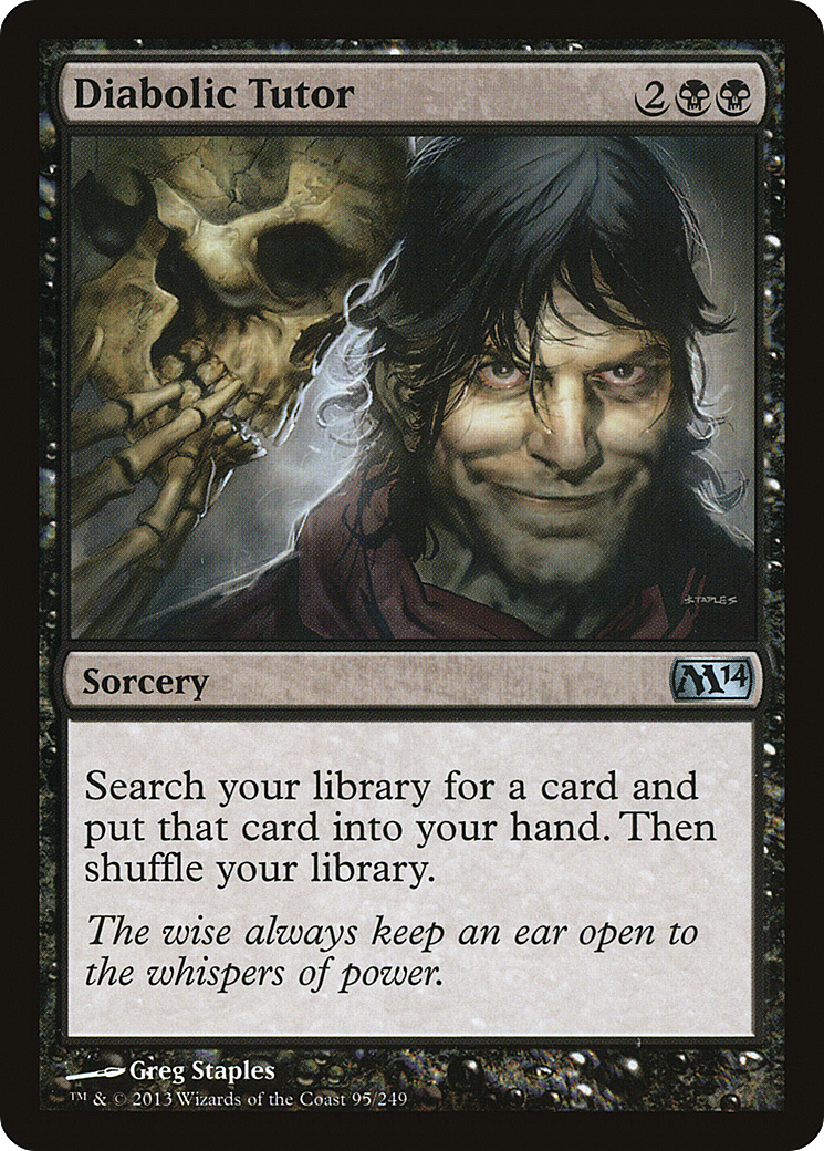 Diabolic Tutor (M14-095) Foil