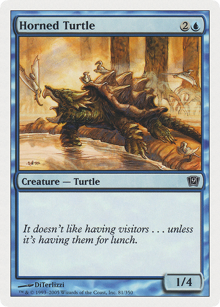 Horned Turtle (9ED-081) Foil