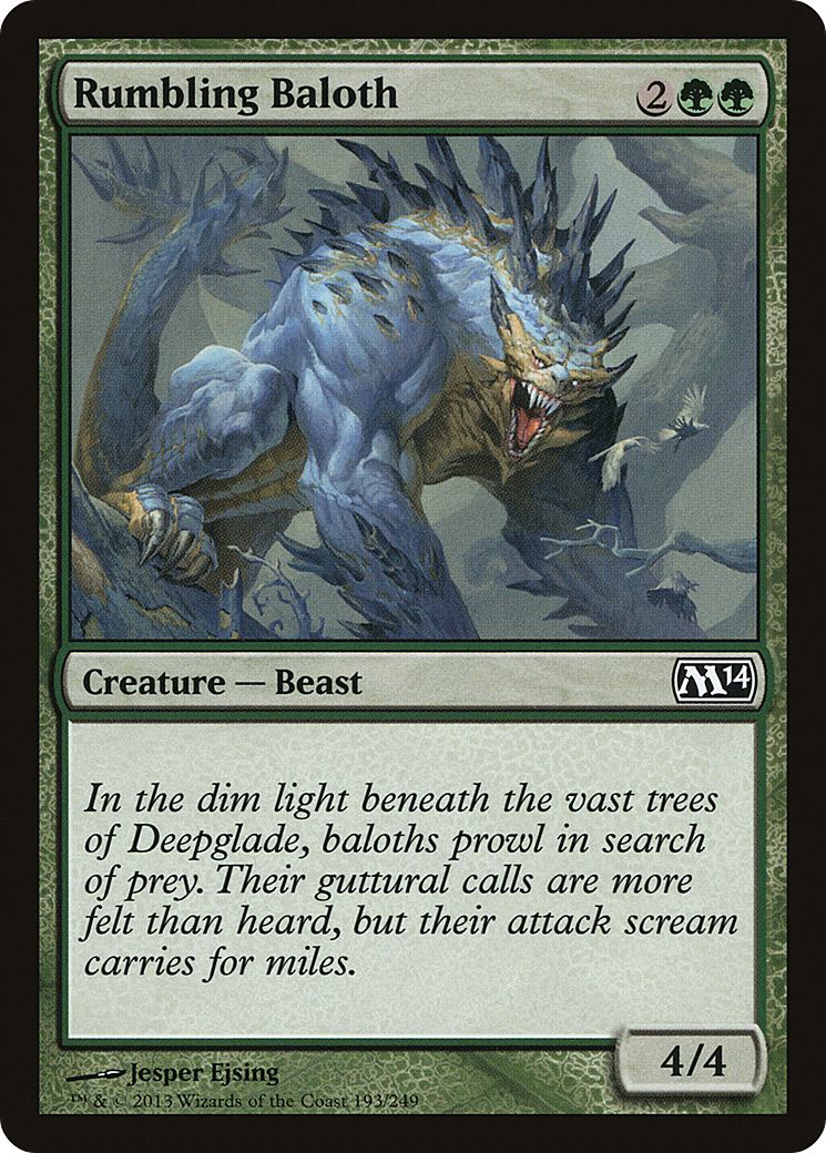 Rumbling Baloth (M14-193) Foil