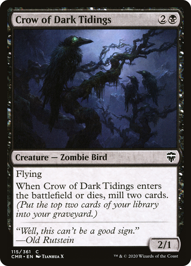 Crow of Dark Tidings (CMR-115) Foil
