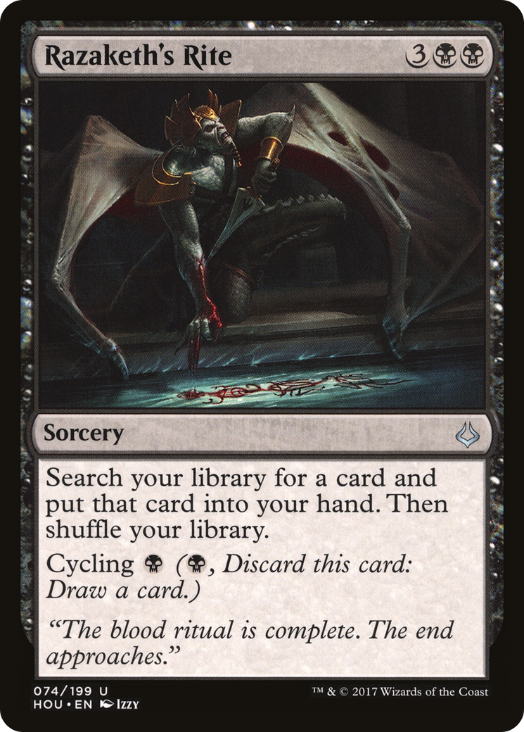 Razaketh's Rite (HOU-074) Foil