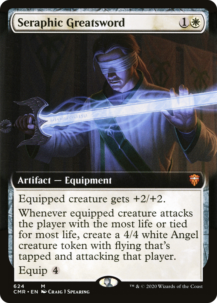 Seraphic Greatsword (Extended Art) (CMR-624) Foil