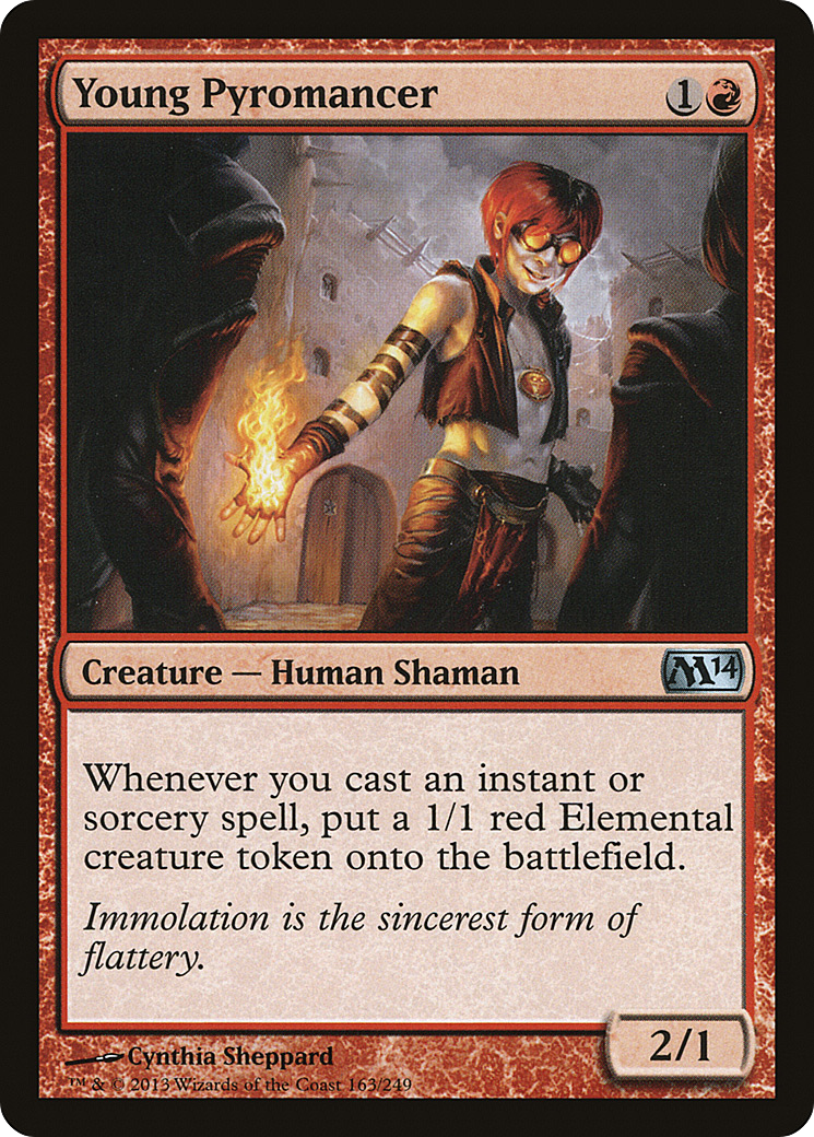 Young Pyromancer (M14-163) Foil
