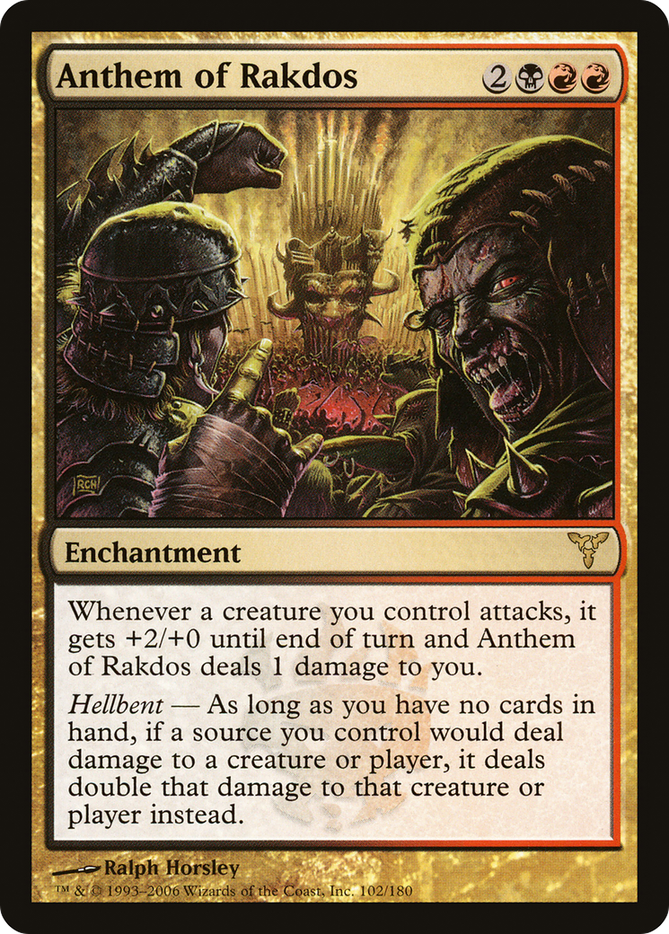 Anthem of Rakdos (DIS-102) Foil