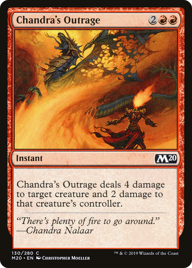 Chandra's Outrage (M20-130) Foil