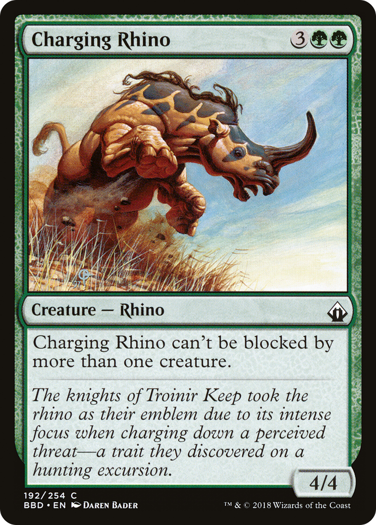 Charging Rhino (BBD-192) Foil