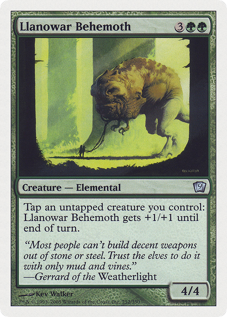 Llanowar Behemoth (9ED-252) Foil