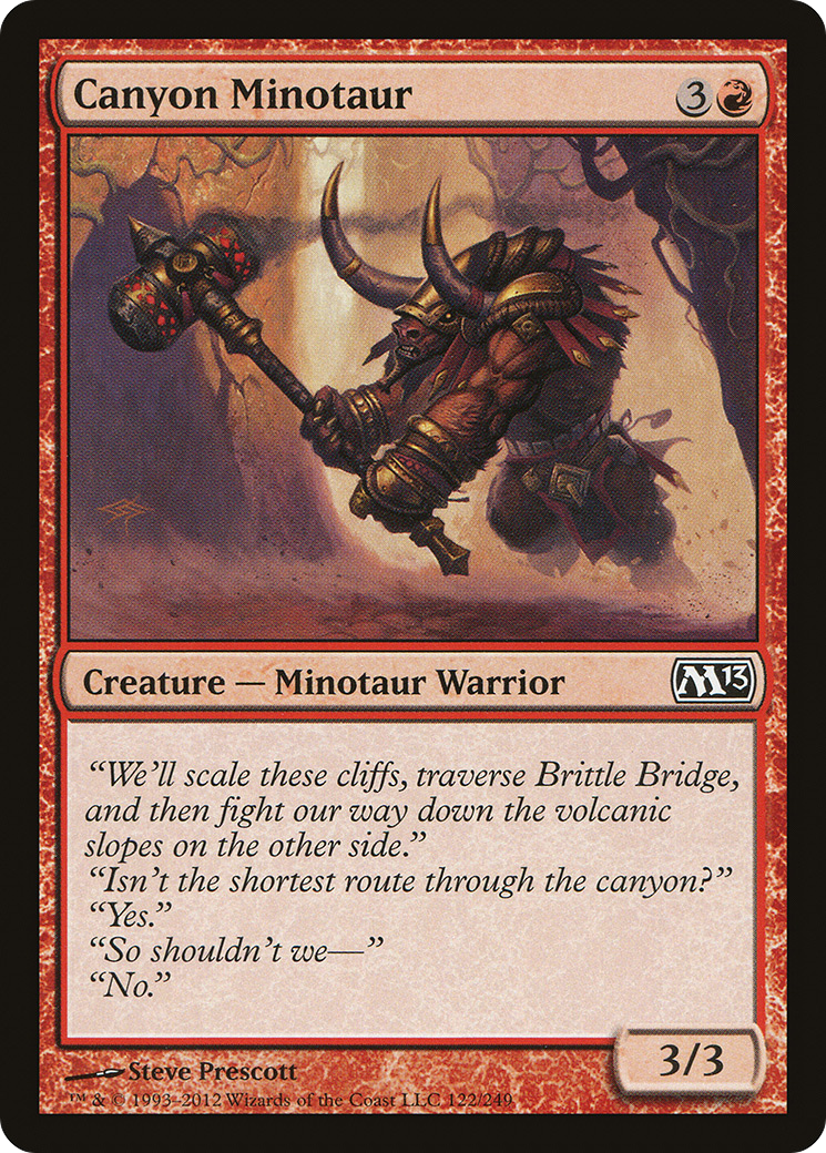 Canyon Minotaur (M13-122) Foil
