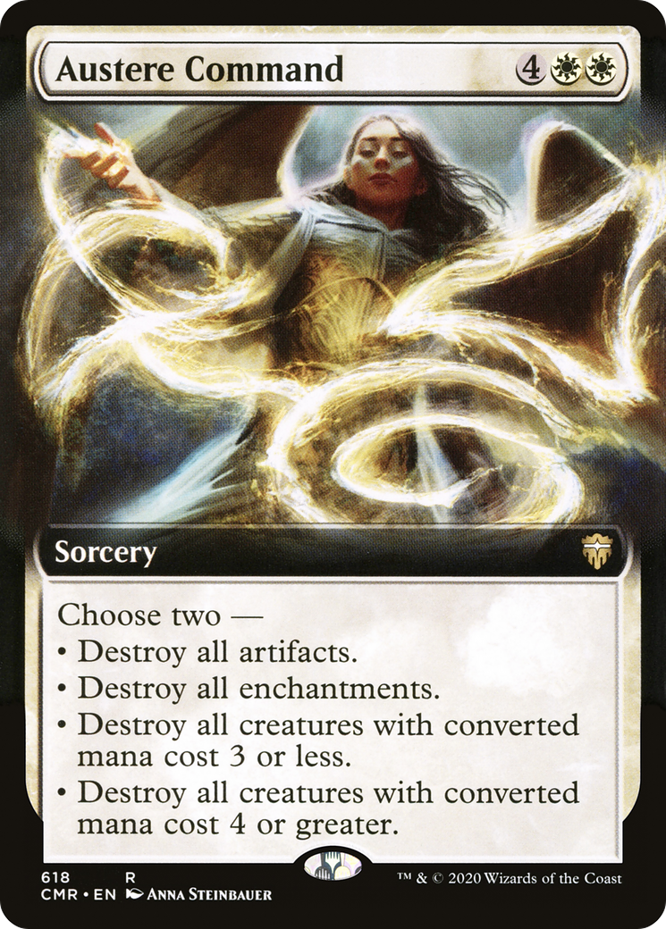 Austere Command (Extended Art) (CMR-618) Foil