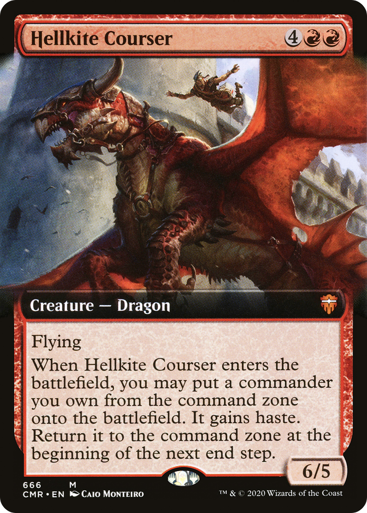 Hellkite Courser (Extended Art) (CMR-666)