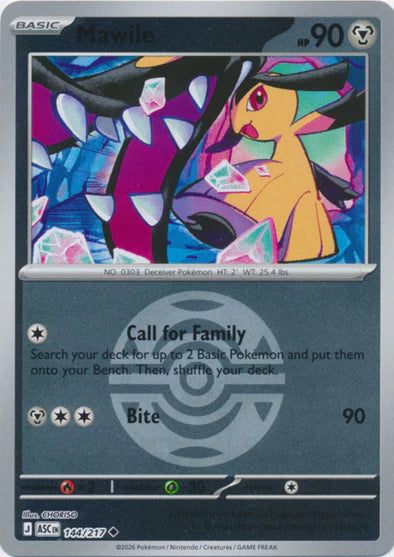 Mawile (Dusk Ball) - 144/217 - Uncommon - Reverse Holo