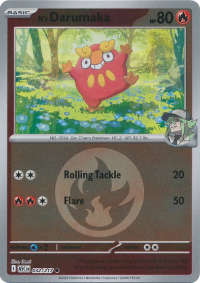 N's Darumaka (Energy Symbol Pattern) - 032/217 - Common - Reverse Holo