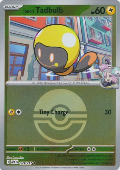 Iono's Tadbulb (Poke Ball) - 069/217 - Common - Reverse Holo