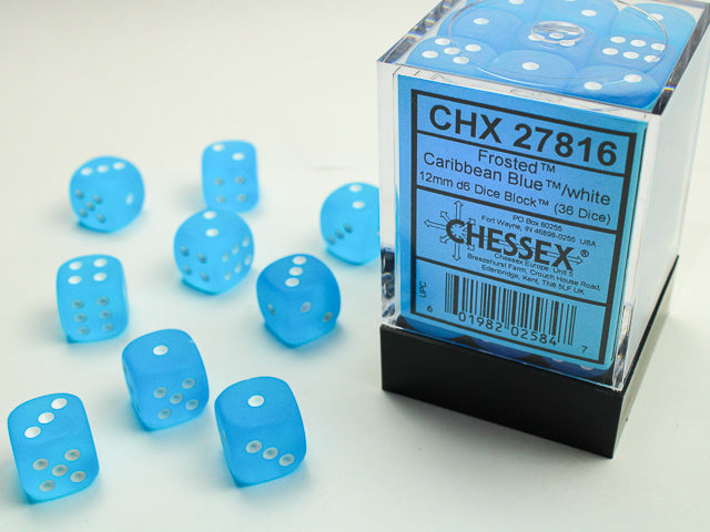 Chessex - 36D6 - Frosted - Various Colors