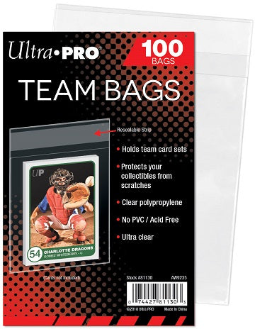 Ultra Pro - Resealable Bags - Team Bags - 100ct