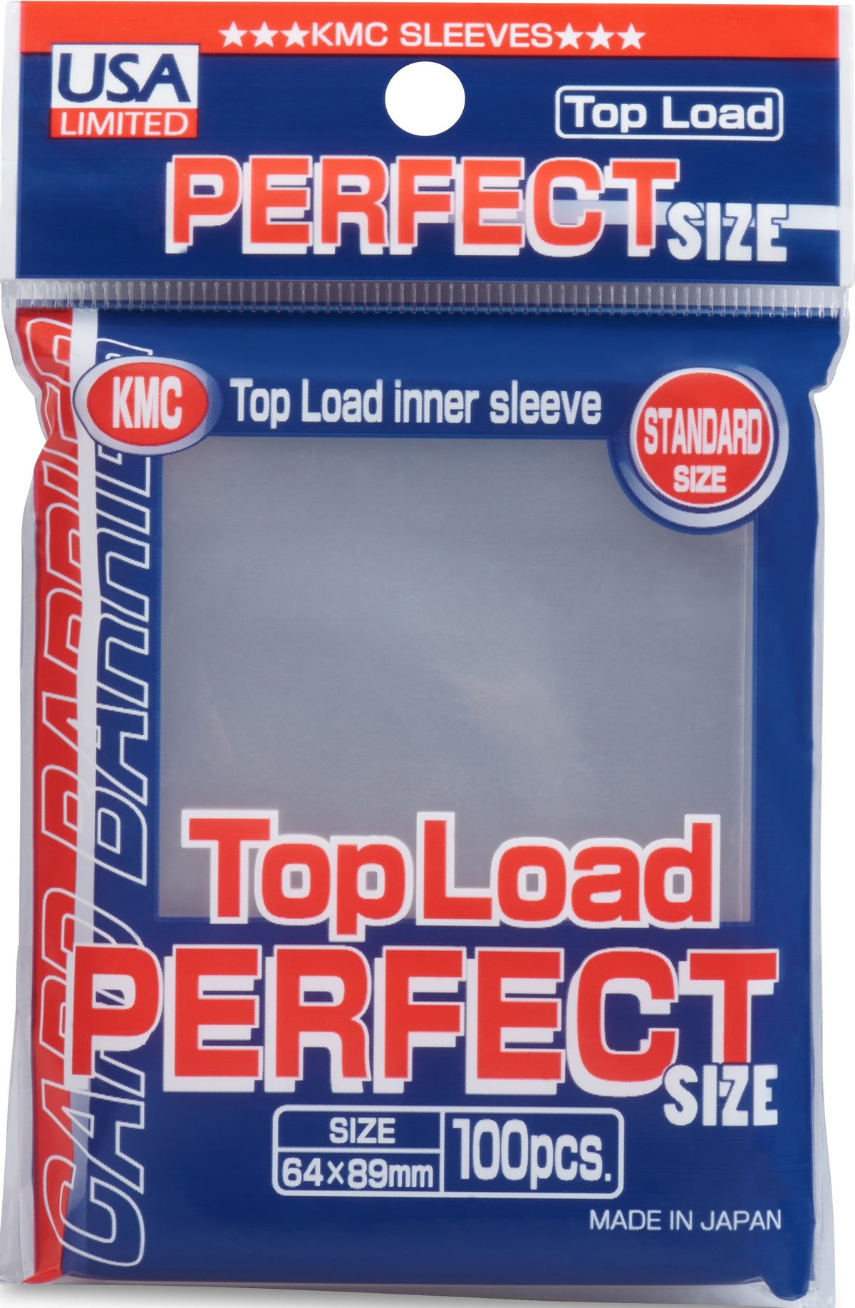 KMC - Perfect Fit - Standard Size - Clear 100ct (64x89mm)