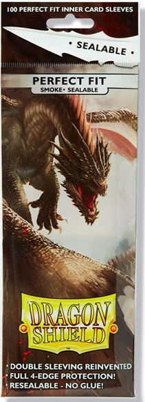 Dragon Shield - 100ct Standard Size - Perfect Fit Sealable - Smoke