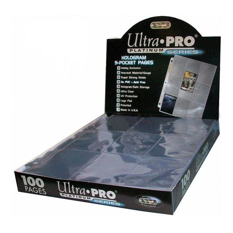 Ultra Pro - Binder Pages - 9 Pocket - 100 Pages Clear
