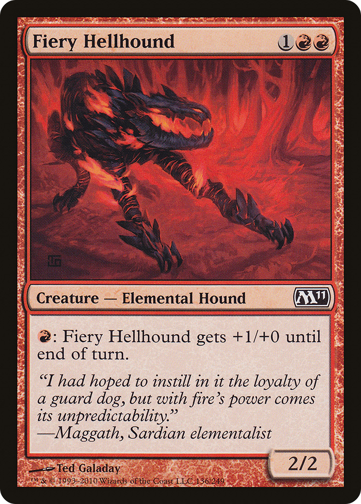 Fiery Hellhound (M11-136)  Foil