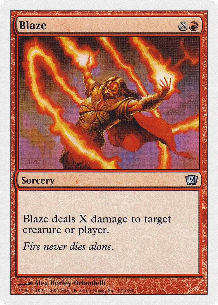 Blaze (9ED-175)  Foil