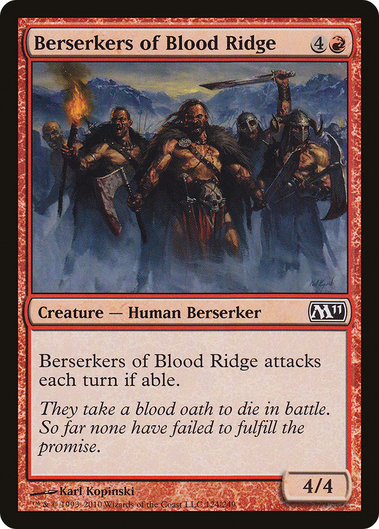 Berserkers of Blood Ridge (M11-124)  Foil