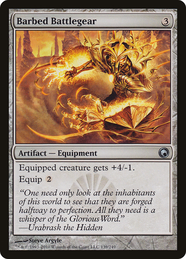 Barbed Battlegear (SOM-139)  Foil