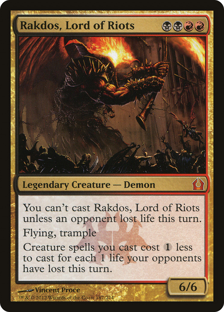 Rakdos, Lord of Riots (RTR-187)  Foil