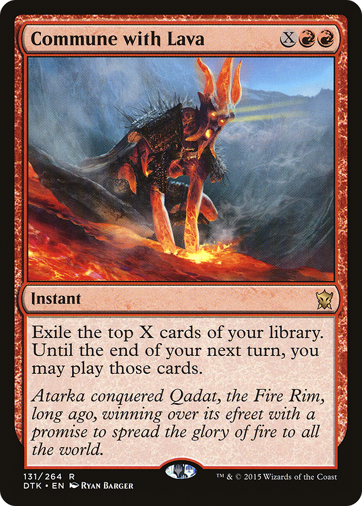 Commune with Lava (DTK-131)  Foil