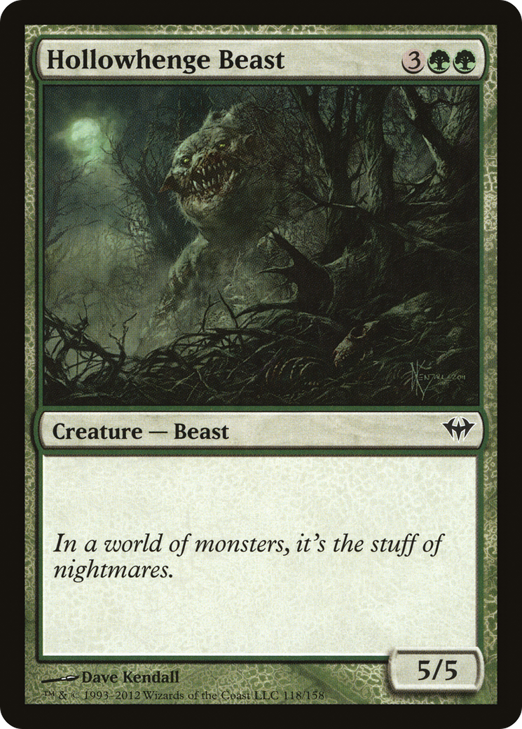 Hollowhenge Beast (DKA-118)  Foil