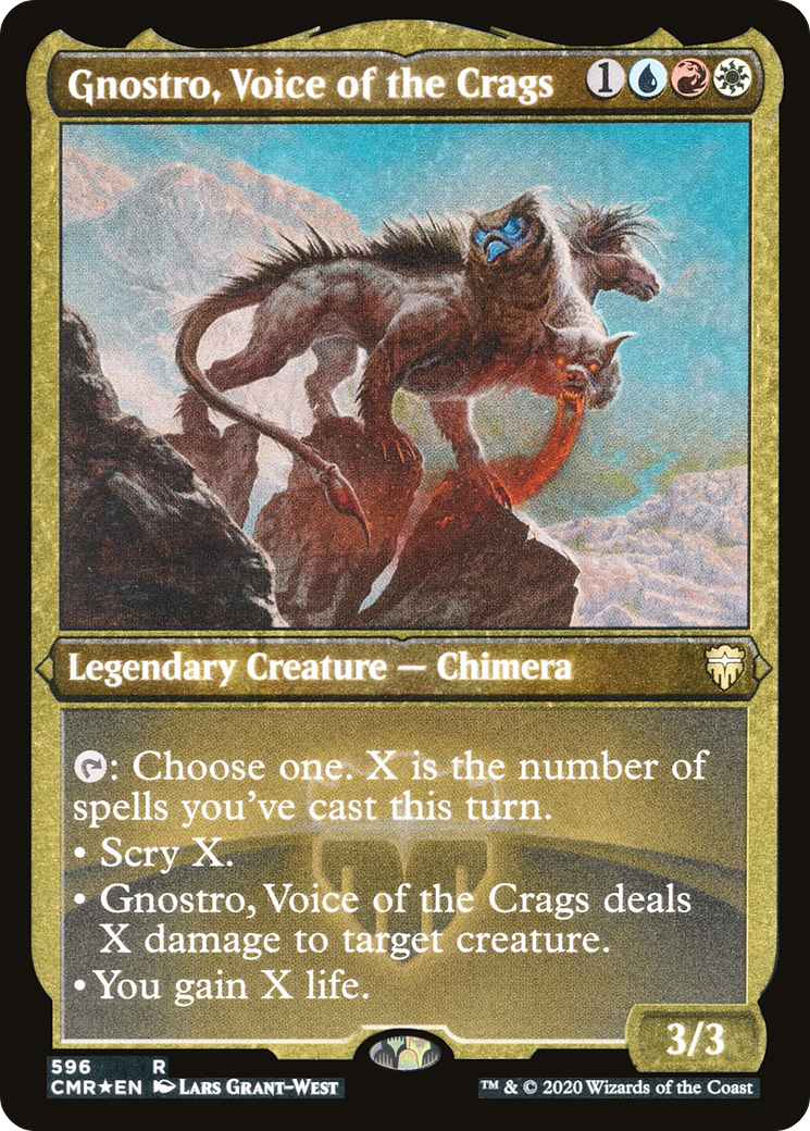 Gnostro, Voice of the Crags (Foil Etched) (CMR-596)  Foil